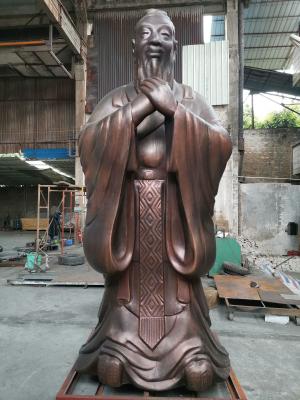 China Custom Bronze Famous Portrait Sculpture Manual Forging Human Figure Sculpture for sale