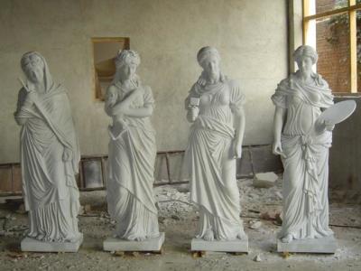 China Resin Human Figure Clay Garden Sculpture School Park Decoration for sale
