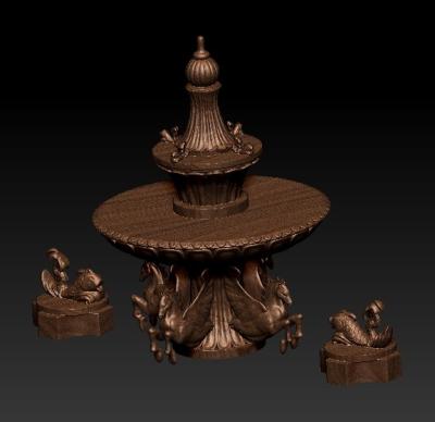 Cina Scultura bronzea del metallo della fontana della scultura dello spruzzatore della colata su ordinazione dello stagno in vendita