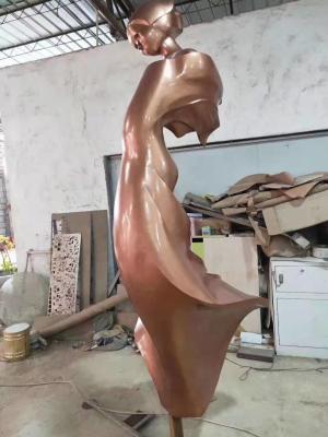 Китай Металлический медный декоративный металл ваяет чистую скульптуру абстрактного экспрессионизма ручной работы продается