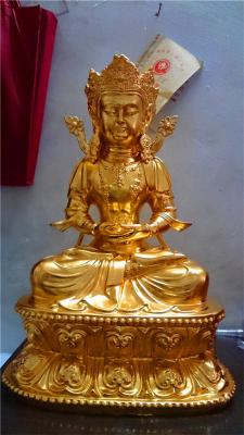 China Cast Copper Famous Portrait Sculpture Religious Female Buddha Statue for sale