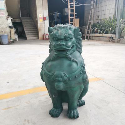 China Abstract bronze lion sculpture in bronze outdoor courtyard decoration sculpture for sale