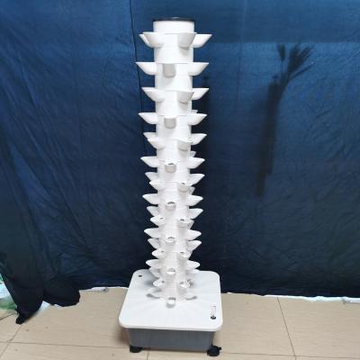 China Indoor & Outdoor Home Garden 14 Layers 70 Plant Sites Vertical NFT Hydroponic Tower to Grow Vegetables for sale
