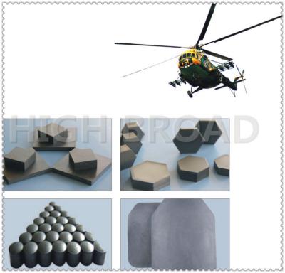 Chine Carbure à l'épreuve des balles de bore de plats de silicium/armure SIC ballistique d'avions en céramique à vendre