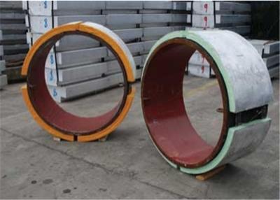China Ánodo de aluminio sacrificatorio redondo de ASTM para las tuberías submarinas, ánodos de aluminio de la pulsera en venta