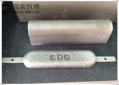 中国 陰極防食および反腐食のアルミニウム犠牲的な陽極のためのアルミニウム陽極 販売のため