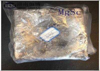China Magnesium Scandium Mg30%Sc Alloy Hardener Mg Alloy Ingot For Grain Refining for sale