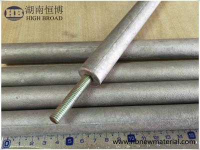 China La barra de aluminio del ánodo de Treater del calentador proporciona máximo rendimiento en agua de mar en venta