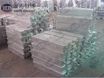 China High purity anti - corrosion anode , Sacrificial Ship aluminium hull anodes for sale