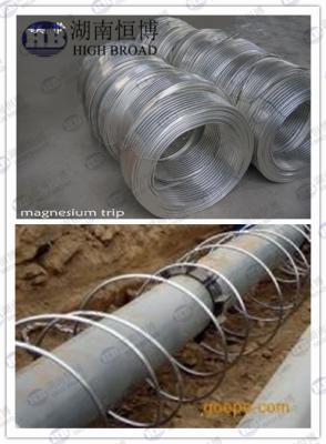 China Ribbon Magnesium Anode for underground under earth pipelines steel pipes tanks for sale