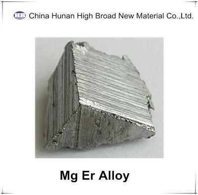 China Lingote de la aleación principal del erbio del magnesio del lingote de la aleación de MgEr el 30% del rectángulo/del cuadrado en venta