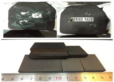 China Boron Carbide Ballistic Ceramic Tile / Silicon Carbide Ceramic Tile Typical For Bullet Proof Plate for sale