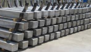 China Al-Zn-In Alloy Anodes For Pilling / Piers / Offshore Platform for sale