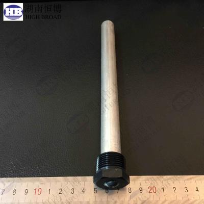 China Extruded Magnesium Water Heater Anode Rod For Smart Water Heater With Hex Steel Head for sale