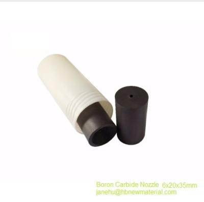 China Boron Carbide B4C Sand Blaster Blasting GUN Nozzle TIP L35*D20*d8mm for sale