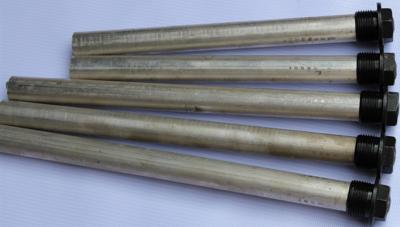 China Extruded Round Water Heater Anode Rods , Aluminum Anode Rod For Water Heater , heater treater anode rod for sale