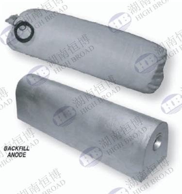 China Prepackaged Magnesium Sacrificial Anode Cathodic Protection With Backfill And Cable For Underground Pipelines Anti Corrs for sale