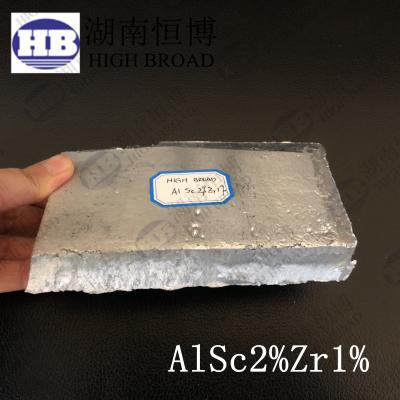 Chine Alliages principaux en aluminium en aluminium du zirconium AlSc2Zr1 de scandium à vendre