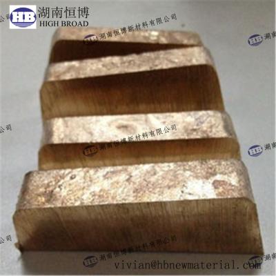 China ISO CuTi50 Copper Titanium Master Alloy Improve Alloy for sale
