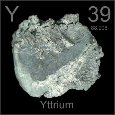 Chine Bon métal 99,9 de yttrium de CAS 7440-65-5 de ductilité à vendre