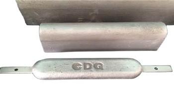 China Bracelet Aluminum Sacrificial Anodes For Subsea Steel Pipeline DNV Approved for sale