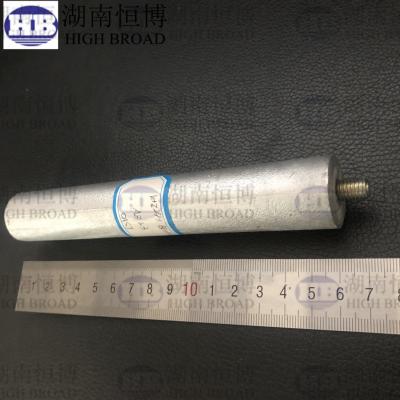 China Ánodo sacrificatorio del cinc estándar de ASTM para la corrosión anti de la construcción subterráneo de acero catódica en venta
