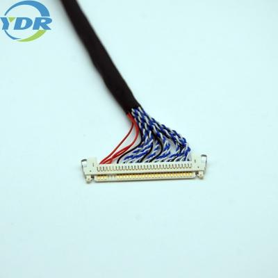 China Muticolor Lcd LVDS Display Cable 30 pin 10064 32AWG For TV for sale