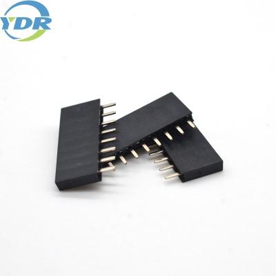 China Female Header Wire Harness Connectors Single Row 2.54mm Pitch Connector 8.5mm Height for sale