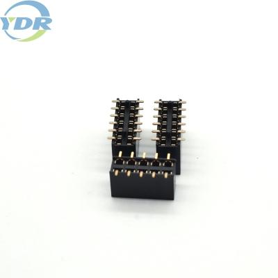China 2.54mm Female Pin Header U type Single Row LCP Tin Plated Material for sale