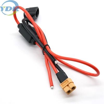 China RC Lipo Battery Xt60 Charge Cable UL3135 10AWG With Fuse Holder for sale