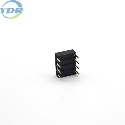 China 2x4 Pin Wafer Connector 2,54 milímetros tipo do ângulo direito do corpo da fileira dupla de único à venda