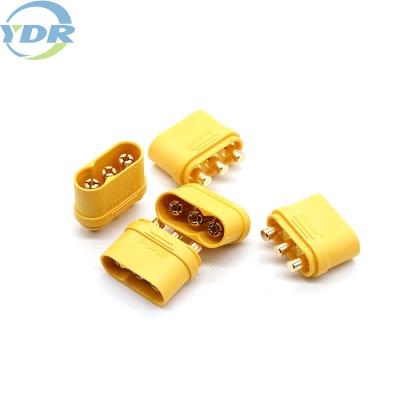 China MR60-M Battery Connector 3 Pin Straight 180 Degree PCB Receptacle for sale