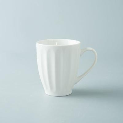 China Esmalte de imitación 9oz brillante 280ml Matte Mug blanco, tazas modernas de la porcelana de hueso en venta