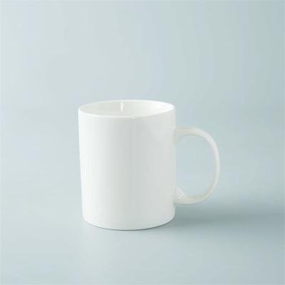 China 290ml Flat White Ceramic Cups for sale