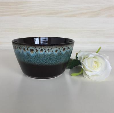 China Cusomized Logo 5.5 Inch Ceramic Mixing Bowls Active Glaze For Soup for sale