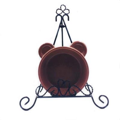 China Color sólido del cuenco de cerámica del alimento para animales de la recepción el 13cm del OEM con los oídos dobles en venta