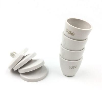 China Customized Labware Alumia Ceramic Crucible . Alumina Crucible With Lid Various Sizes for sale