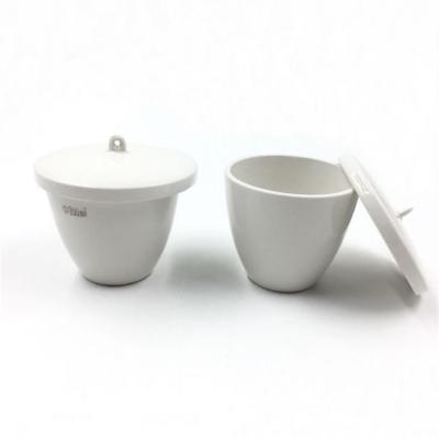 China Laboratory Use 5ml Ceramic Crucible , Porcelain Crucible With Cover for sale