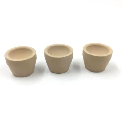 China Tapered Magnesia Cupellation Crucible , Bone Ash Cupel Easy Operation For Gold Melting for sale