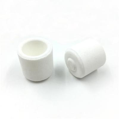 China 24mm Cylindrical Carbon Sulfur Crucible White For Laboratory for sale