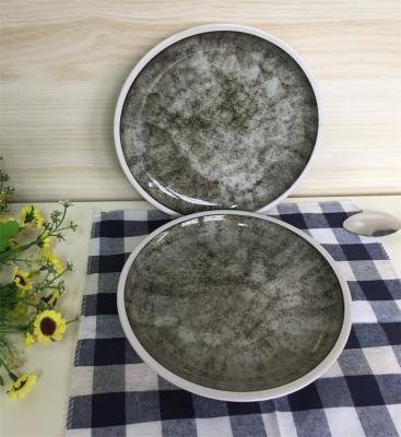 China AB Grade Dishwasher Safe Pasta Serving Plates Ice Cracked Glaze for sale