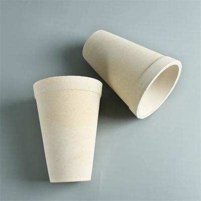 China Multifunctional Diameter 120mm Fire Assay Crucible , Cupellation Crucible Large White for sale