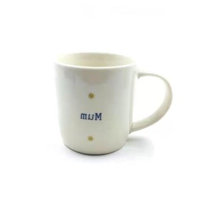 China Impresión de cerámica blanca de la etiqueta de la taza del viaje del grado del AB de la aprobación del SGS para el café en venta