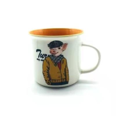 中国 330ml陶器様式のコーヒー・マグ 販売のため