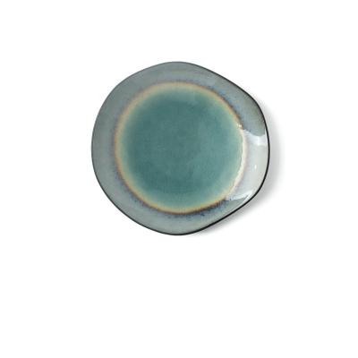 China Ice Crackle Ceramic Glaze Stoneware Irregular 6.5 Inches For Nut Fruit for sale
