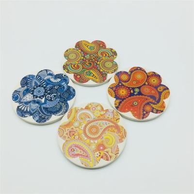 Chine Absorbant de Cork Backing Ceramic Drink Coasters pour des tasses et des tasses à vendre