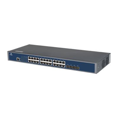 China 24 Ports Ethernet Network Switch 96 Mpps L3 Managed With SFP Uplink for sale