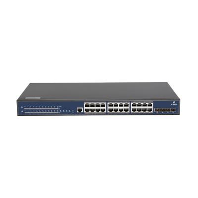 China 128 Gbps Ethernet Network Switch L3 Managed 24 Ports PoE Switch for sale