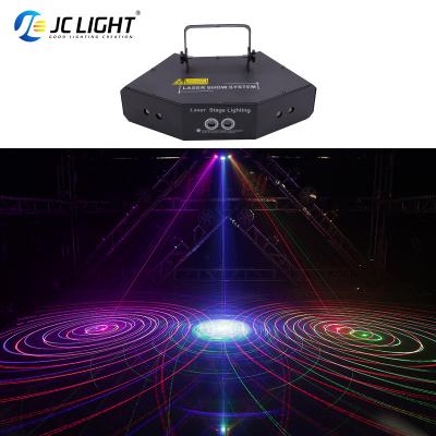 China Disco Strobe Lazer Projector Pattern Light 6 RGB Full Color Led Eyes RGB Laser Lights For Night Club en venta