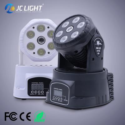China JC Disco Stage Lighting 7 Pieces Led Beam Laser Performs Mini Moving Head Par Lights For Stage Dance Floor Nightclub for sale